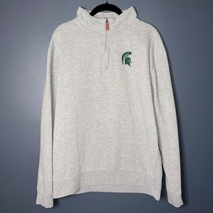 Men’s Michigan State University Quarter Zip-Up • 60% Cotton • 40% Polyester